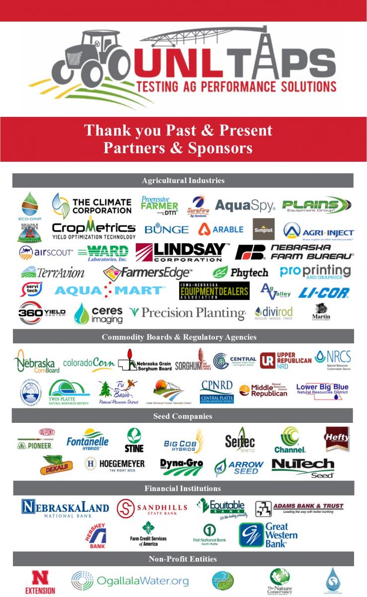 Past And Present Sponsors And Partners Testing Ag Performance Solutions