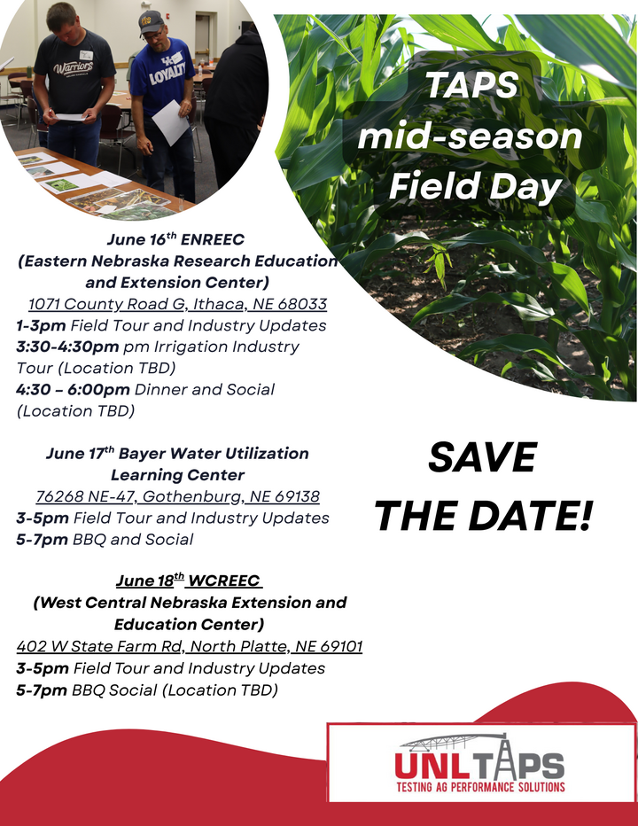 Save the Date for TAPS Field Days